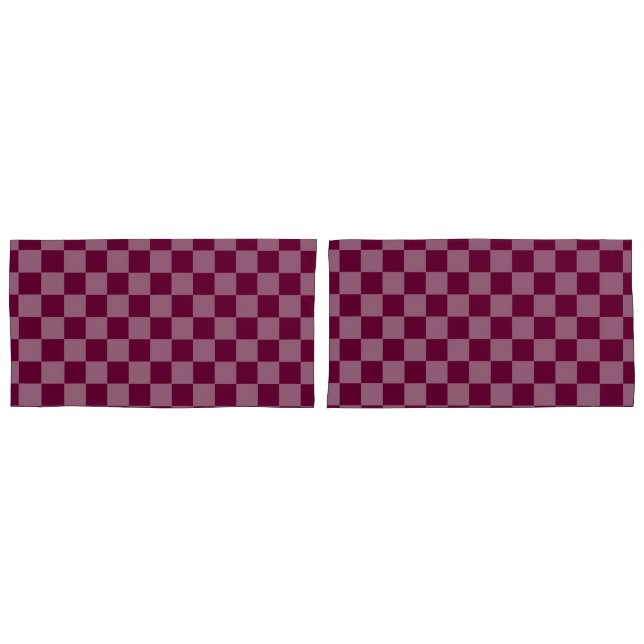 Cherry Checker Two Tone Pillowcases HAMbyWG (Front-Set)
