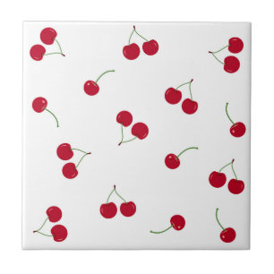 Cherry Cherries Ceramic Tile