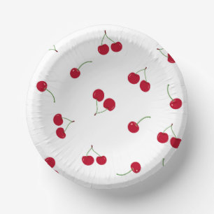 Cherry Cherries Paper Bowls