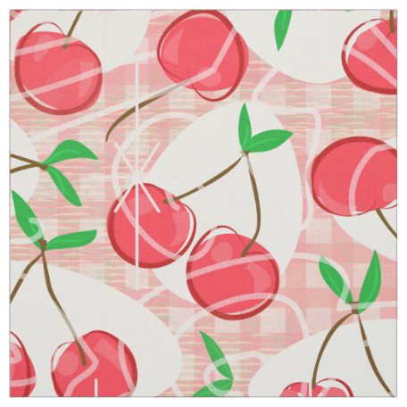 Gingham Cherry Frock in Cotton Flannel