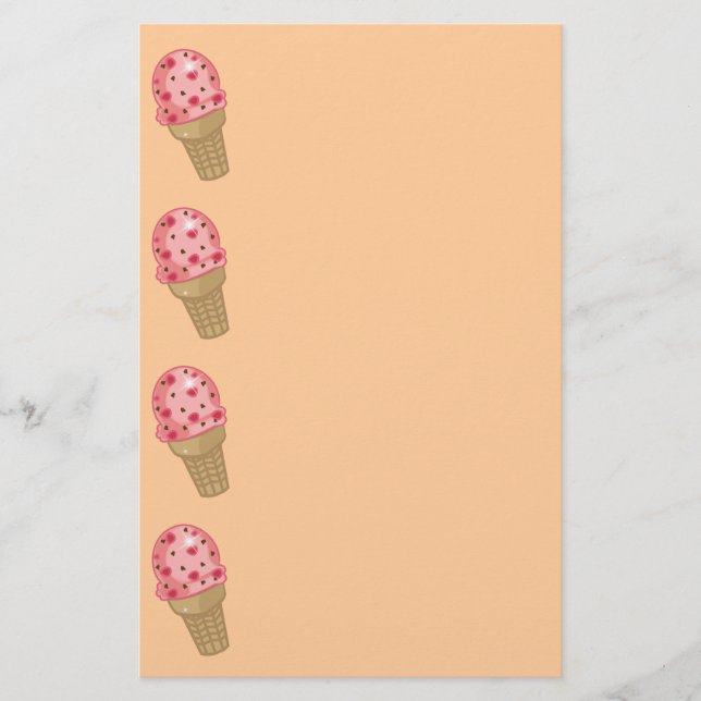 Cherry Chocolate Chip Stationery (Front)