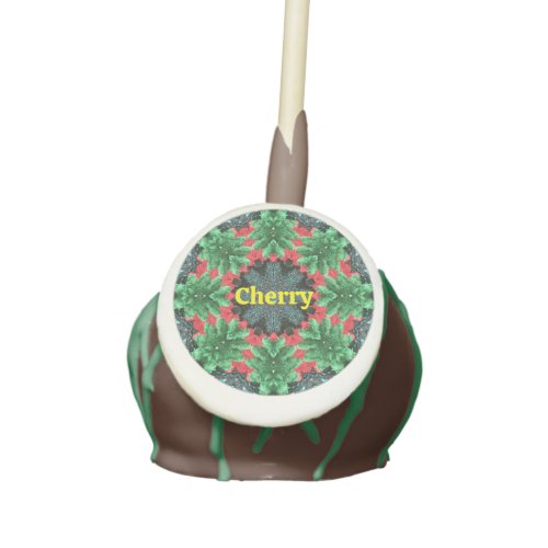 CHERRY  CHRISTMAS CAKE POPS  Yummy Red Green