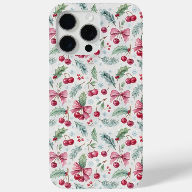 Cherry Christmas Case-Mate iPhone Case (Back)