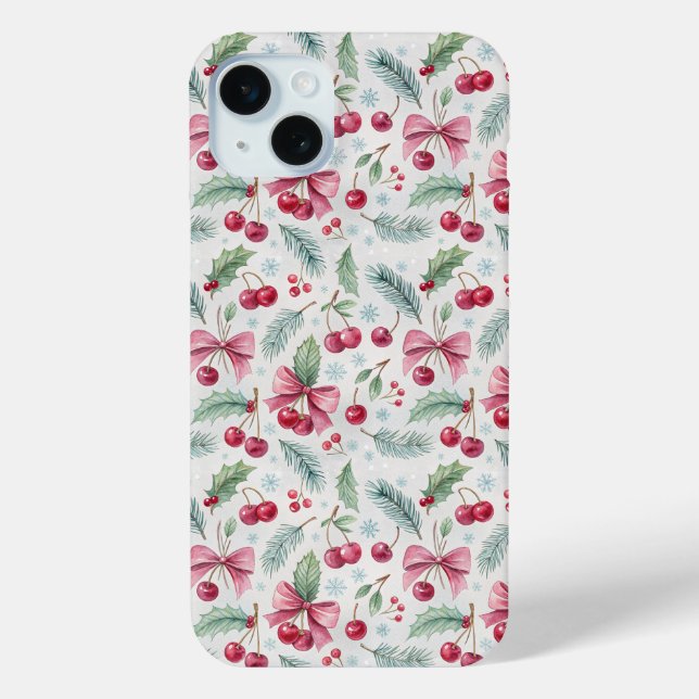 Cherry Christmas Case-Mate iPhone Case (Back)