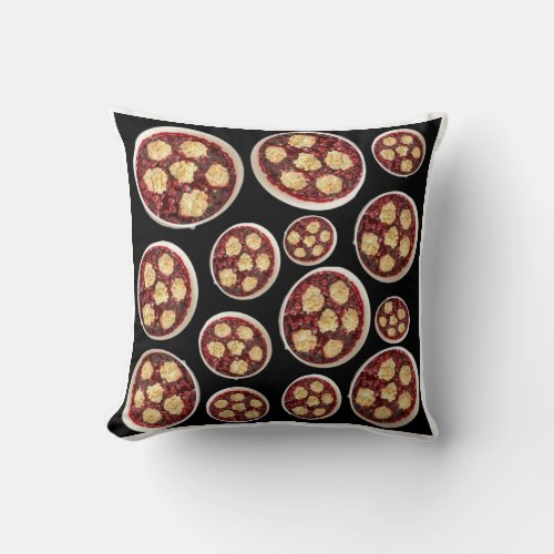 Cherry cobbler pattern throw pillow