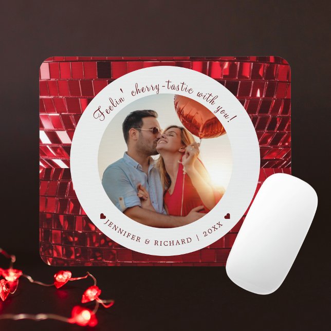 Cherry Coded Personalized Valentine's Day Mouse Pad (Cherry Coded Personalized Valentine's Day Mouse Pad)