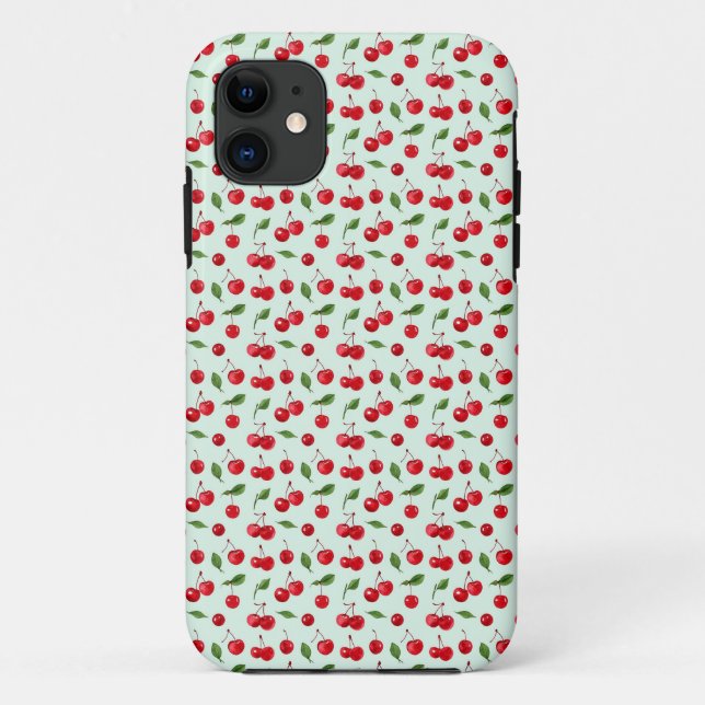 Cherry Coded Tough Case for iPhone (Back)