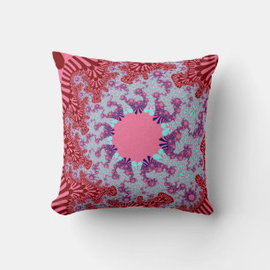 Cherry Cola Sunburst Throw Pillow