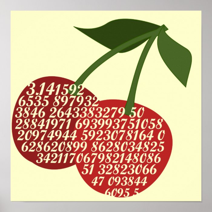 Cherry Complete Pi Poster