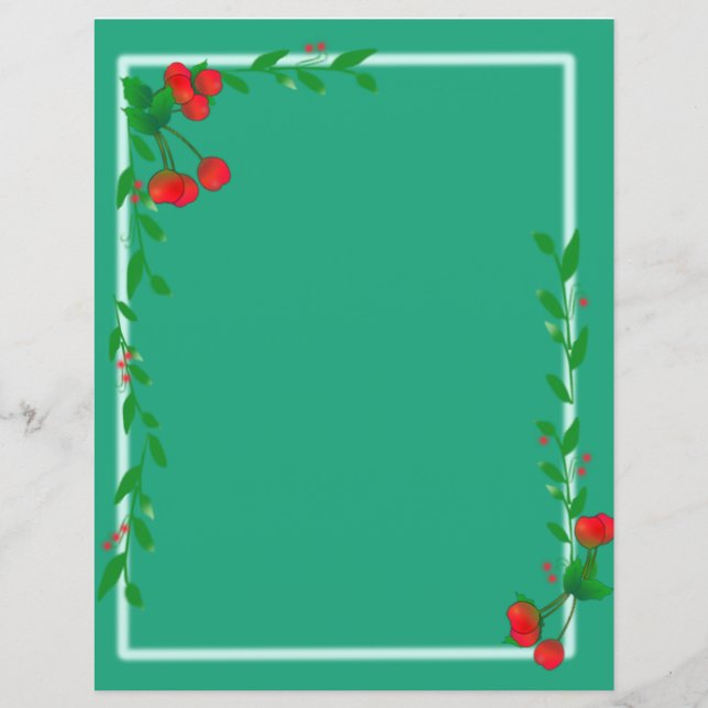 Cherry Cottage Framed Stationery (Front)