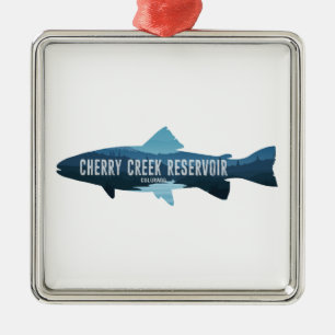 Cherry Creek Reservoir Colorado Fish Metal Ornament