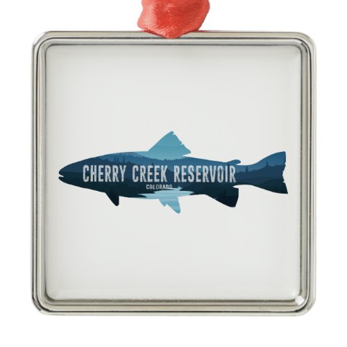 Cherry Creek Reservoir Colorado Fish Metal Ornament