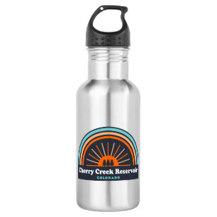 Cherry Creek Reservoir Colorado Rainbow Stainless Steel Water Bottle
