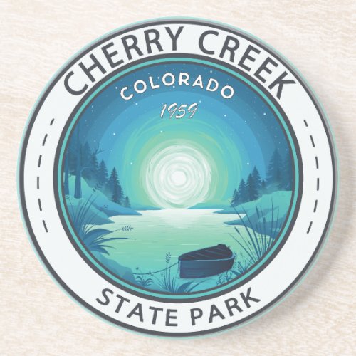 Cherry Creek State Park Colorado Vintage Badge Coaster