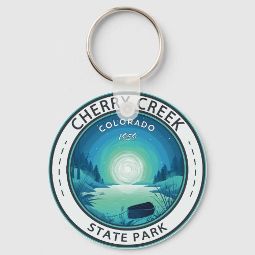 Cherry Creek State Park Colorado Vintage Badge Keychain