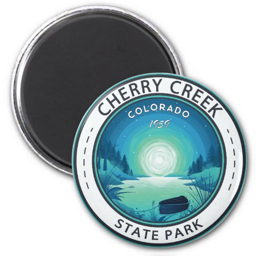 Cherry Creek State Park Colorado Vintage Badge Magnet