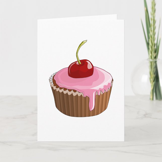 Cherry Cupcake Greeting Cards (Creator Uploaded)