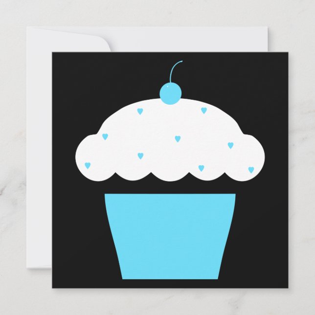 cherry cupcake invitation (Front)