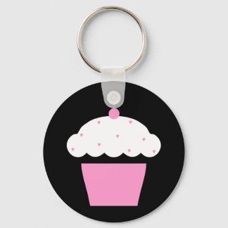 cherry cupcake keychain