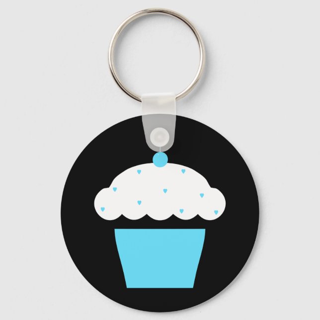 cherry cupcake keychain (Front)