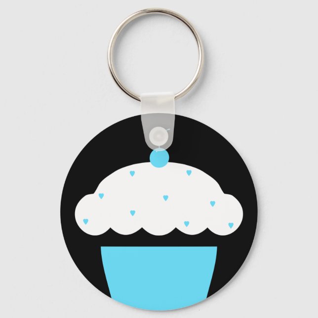 cherry cupcake keychain (Front)