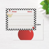 Cherry Cupcake Mini Recipe Cards (Desk)
