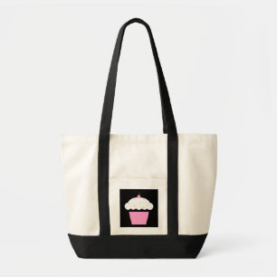 cherry cupcake tote bag