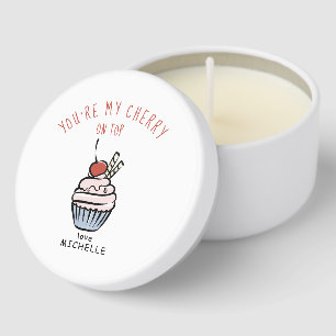 Cherry Cupcake Valentine's Day Mini Candle Favors