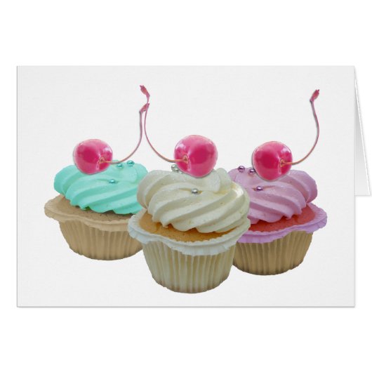Cherry cupcakes cards (Front Horizontal)