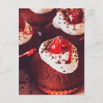 Cherry Cupcakes Postcard by Designs_Accessorize at Zazzle