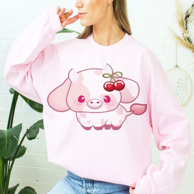 Cherry Cute Cow Gift for her  T-Shirt (Creator Uploaded)