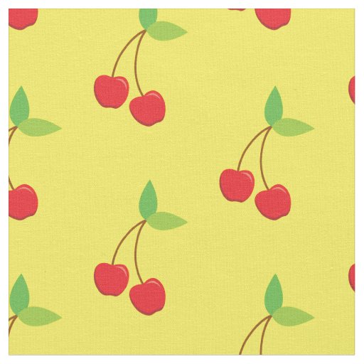 Cherry Cute Fruit Cherries Kitchen Fabric