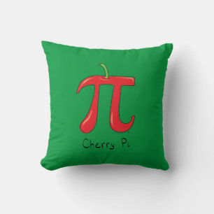 Cherry Cute Math Pi Day Pillow