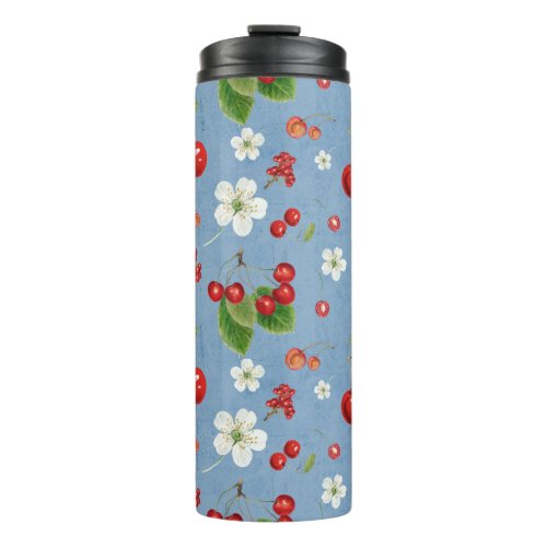 Cherry design thermal tumbler