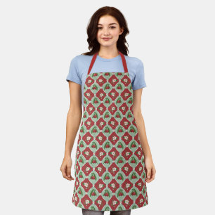 Cherry Diamond Apron