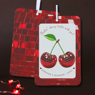 Cherry Disco Ball Valentine's Day Air Freshener