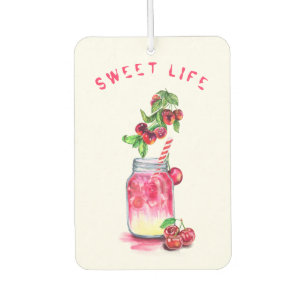 Cherry Drink Car Air Freshener