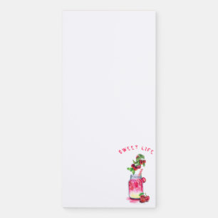 Cherry Drink Magnetic Notepad
