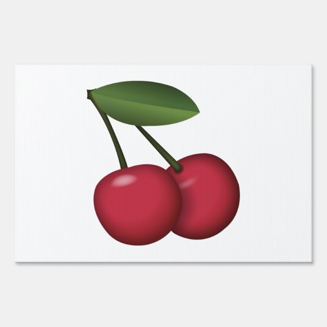 Cherry - Emoji Sign (Front)