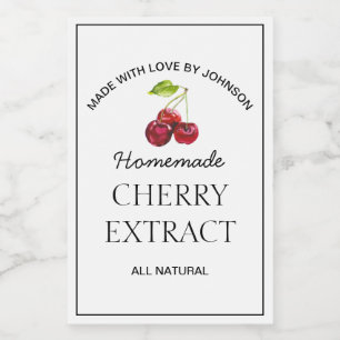 Cherry Extract Label