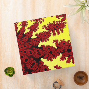 Cherry Firework Burst 3 Ring Binder