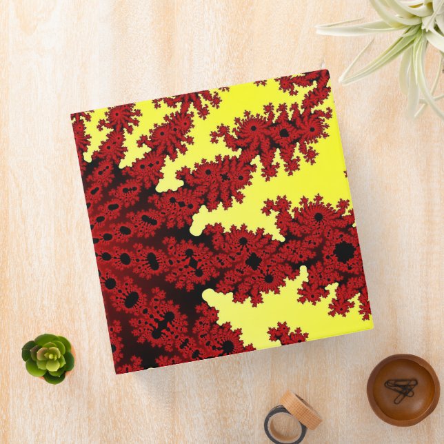 Cherry Firework Burst 3 Ring Binder (In Situ)