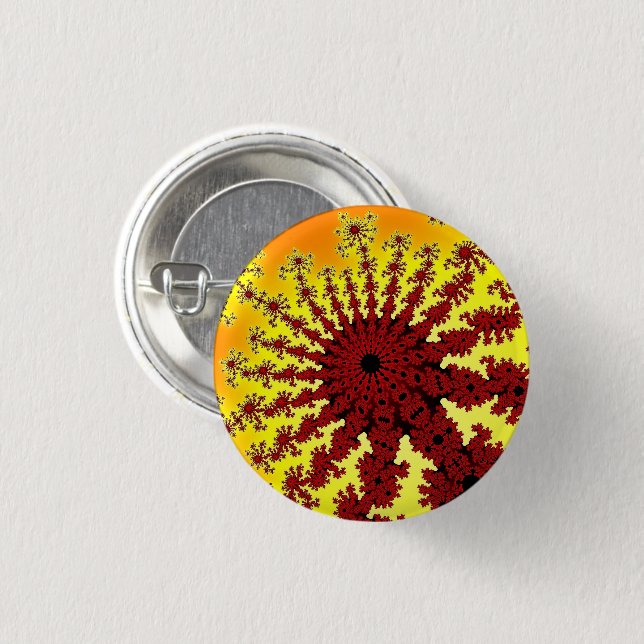 Cherry Firework Burst Button (Front & Back)