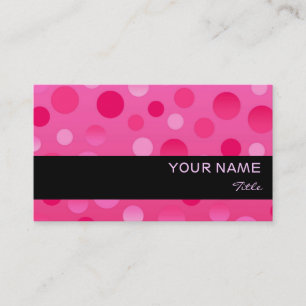 Cherry Fizz business card template black stripe