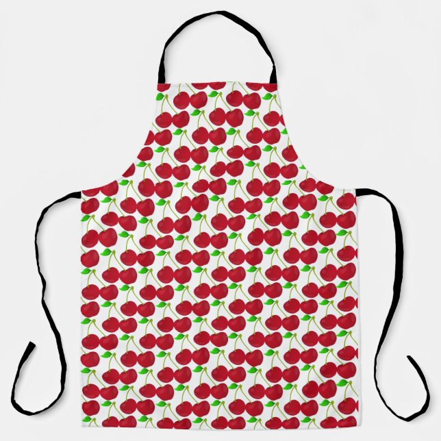 Cherry Flavored All-Over Print Apron (Front)