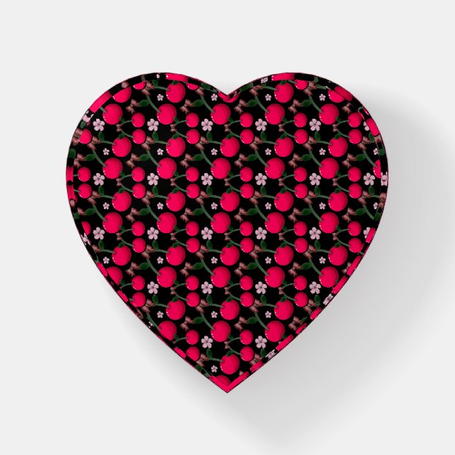 Cherry floral pattern  paperweight (Front)