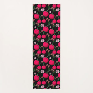 Cherry floral pattern  yoga mat