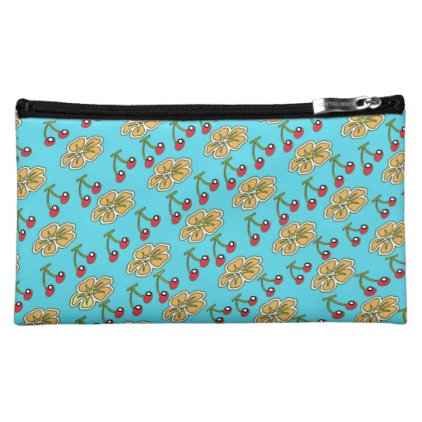 Cherry Flower Cosmetic Bag