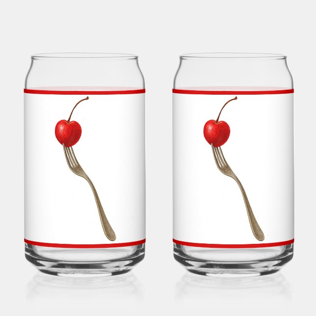 Cherry Fork Soda Glass (Front)