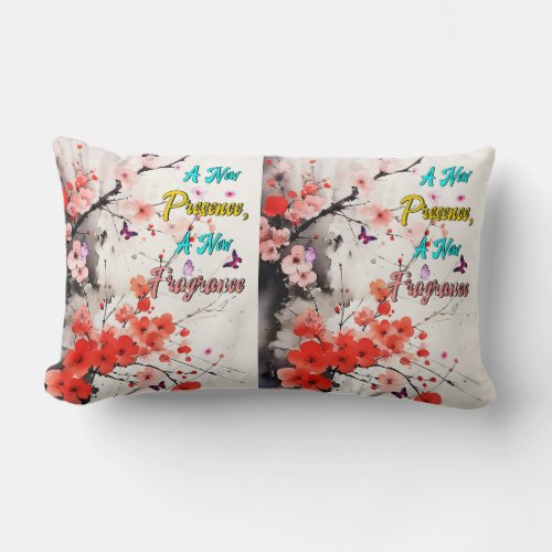 Cherry Fragrance Sakura Lumbar Pillow
